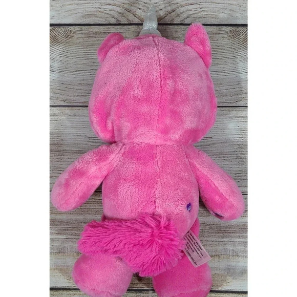 Basic Fun Care Bear Plush Share Bear Stuffed Animal Pink Unicorn Hoodie 12" 2021 - Picture 4 of 5